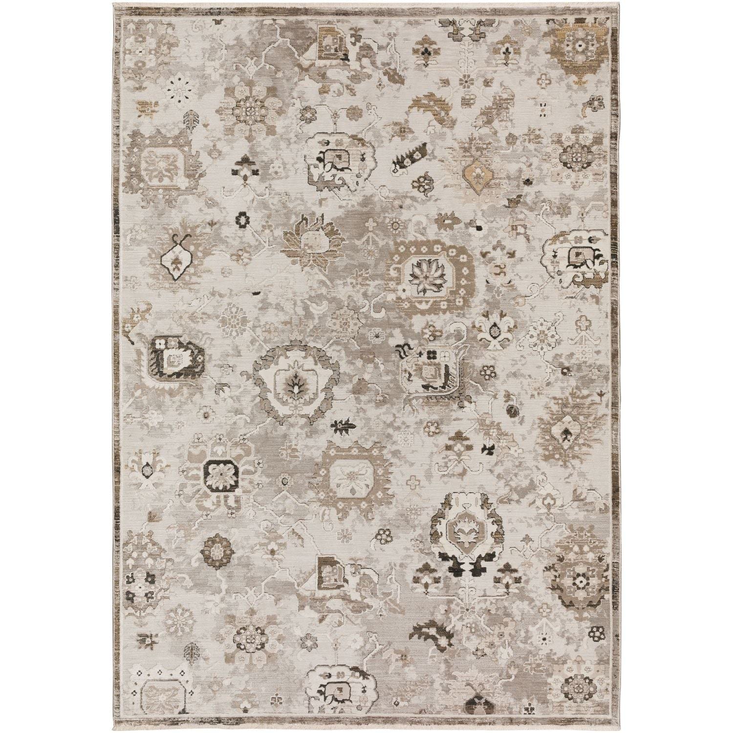 Antalya Ay5 Gray Transitional Rug Rectangle 5' 3" X 7 ' 8"