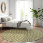 Dalyn Rugs York Yo1 Aloe 10' X 10' Indoor Outdoor Round Rug, Easy Clean, Machine Washable, Non Shedding, Bedroom, Living Room, D