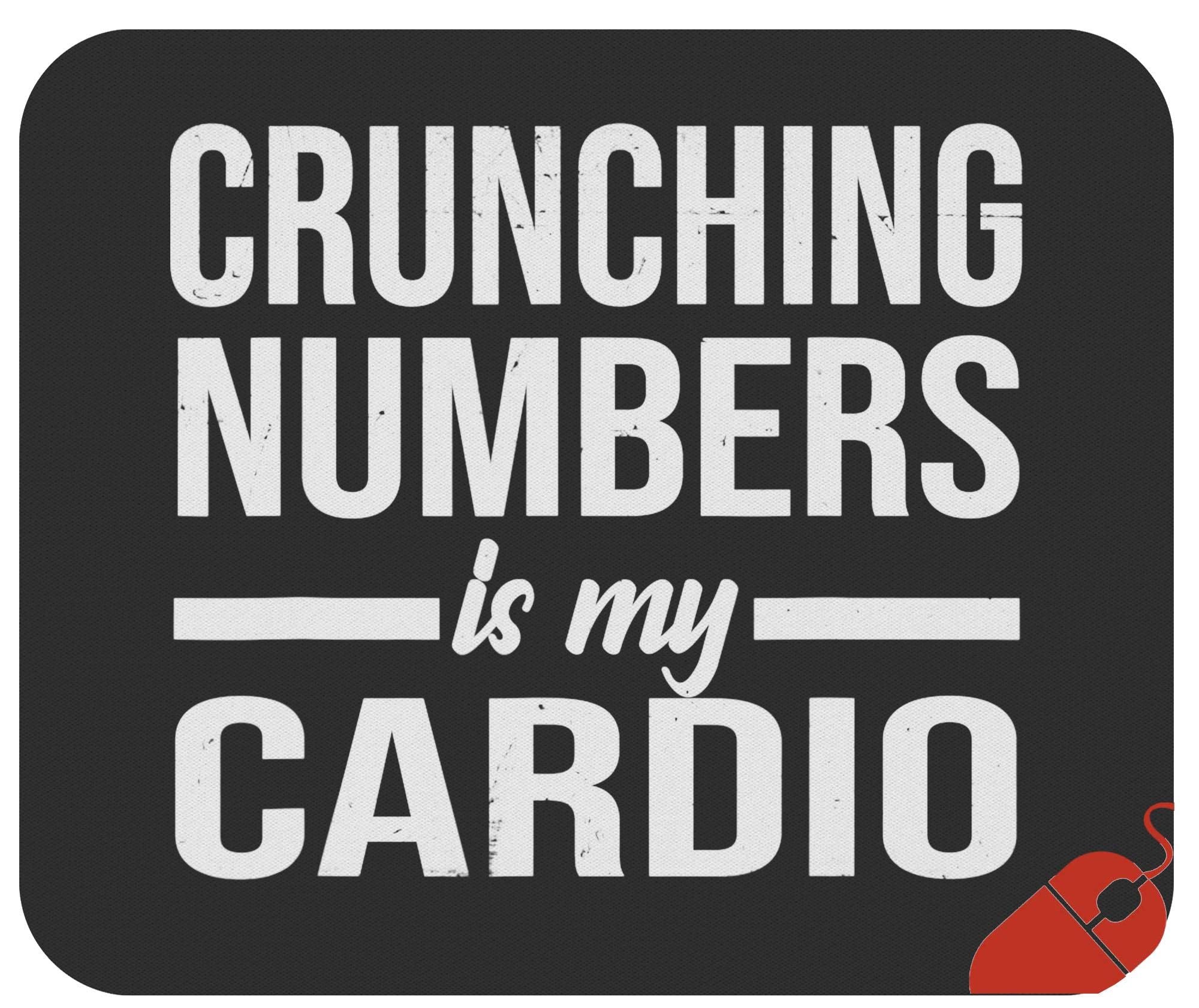 Funny Accounting Mousepad Accountants Mouse Pad - Accountant Actuary Sport Cardio Mousemat 9.2 Inch Mouse Mats T-Shirt Gag