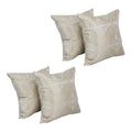 Blazing Needles Square Polyester Jacquard Throw Pillows, 17", Ashfield Alabas 4 Count
