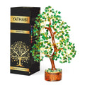 YATHABI Green Aventurine - Crystal Tree - Aventurine Crystals - Feng Shui Money Tree - Chakra Stone - Crystal Bonsai Tree - Gems