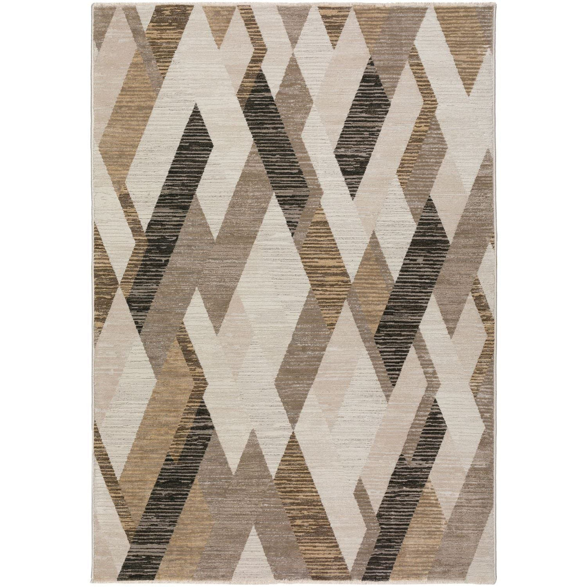 Denizi Dz5 Taupe Transitional Rug Rectangle 3' 3&quot; X 5 ' 3&quot;