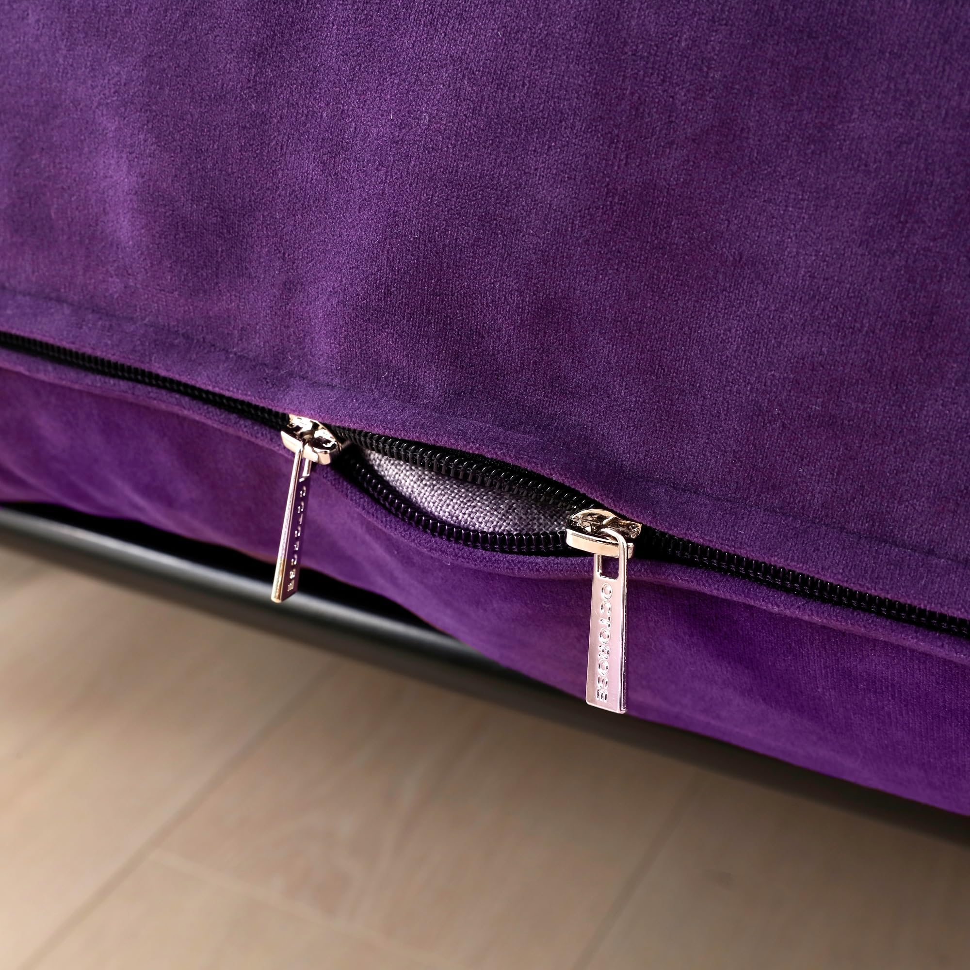 Octorose  Purple Color Full Size Quality Bonded Micro Suede Futon Mattress Cover