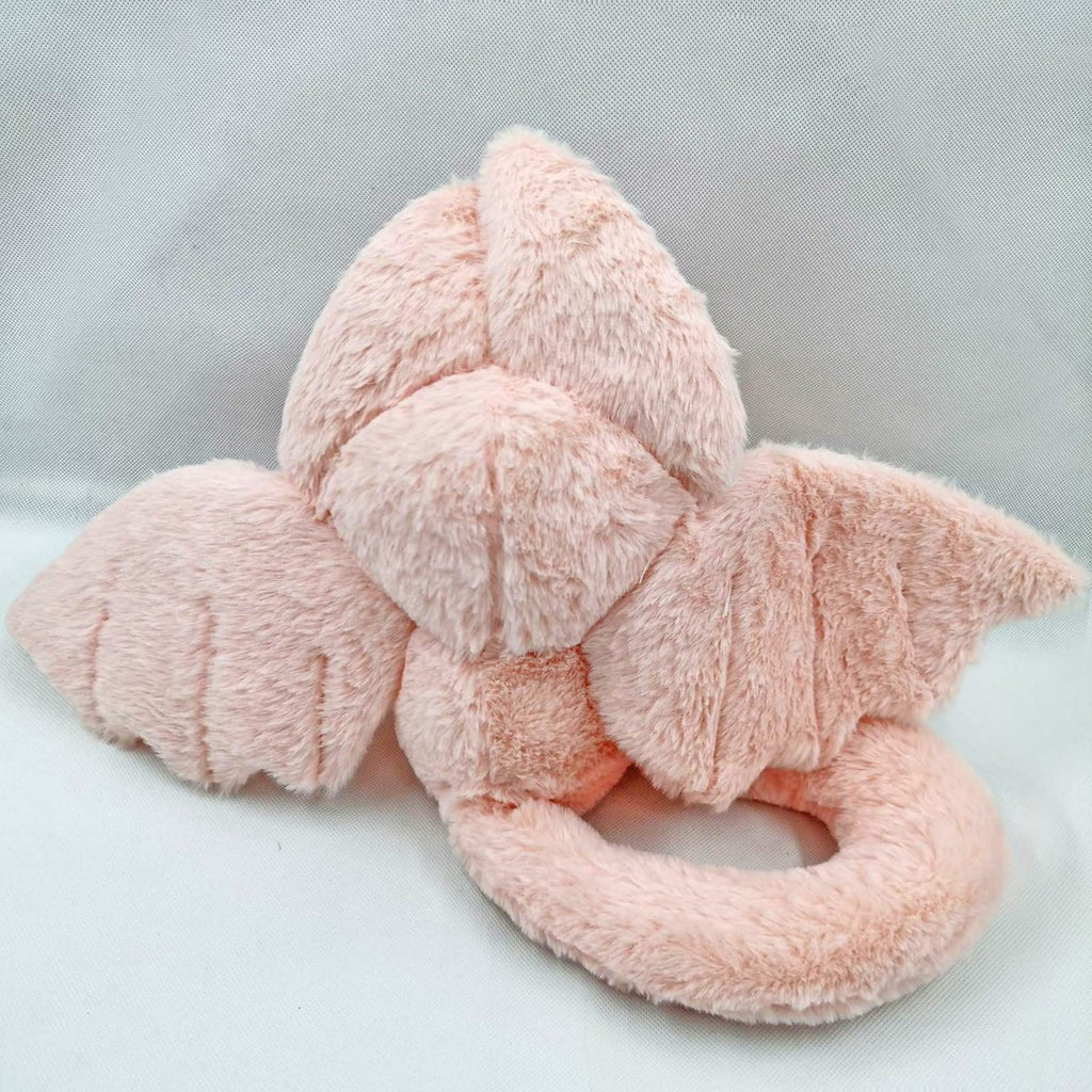 Peach Cat Cute Bat Bunny Plush Pillow Kawaii Bat Rabbit Stuffed Animal For Kids Pink 12'