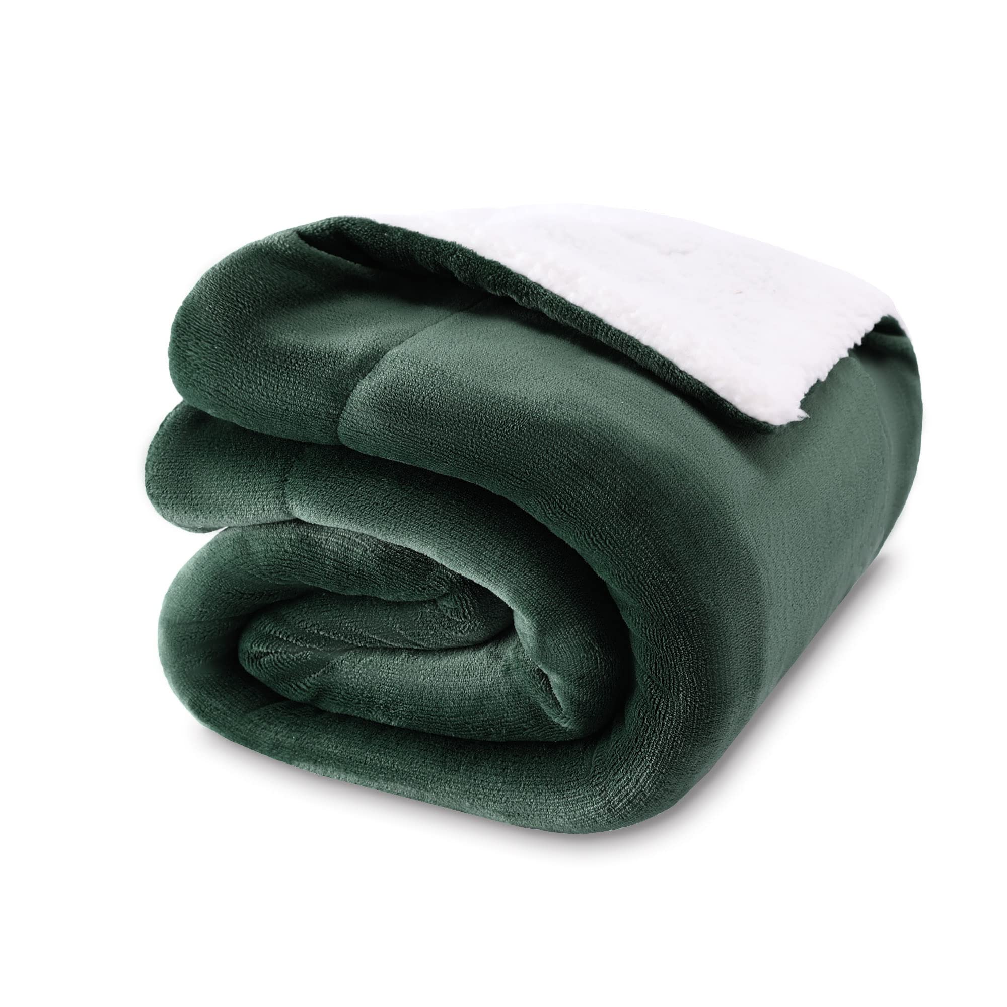 Nanpiper Baby Sherpa Blanket,Warm Toddler Throw Blanket,Soft Newborn Fleece Blanket For Winter (Olive Green,30X40 Inches)