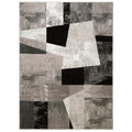 Home Dynamix Catalina Bismark Contemporary Geometric Area Rug, Grey/Black, 710x102