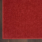 Nourison Essentials Solid Indoor/Outdoor Brick Red 2'2' X 16 Area Rug, Easy Cleaning, Non Shedding, Bed Room, Living Room, Dining Room, Deck, Patio, Backyard (2X16)