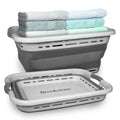 BROOKSTONE, 1 UNIT, 11 GALLONS - [OUR LARGEST BASKET EVER] 24  Collapsible Laundry Basket, Comfort Non-Slip Grip Handles, Minima