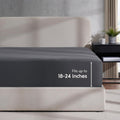 Nestl Grey California King Fitted Sheet - Extra Deep Pocket, Ultra Soft Microfiber Bed Sheet Fits 24 Inch Mattresses