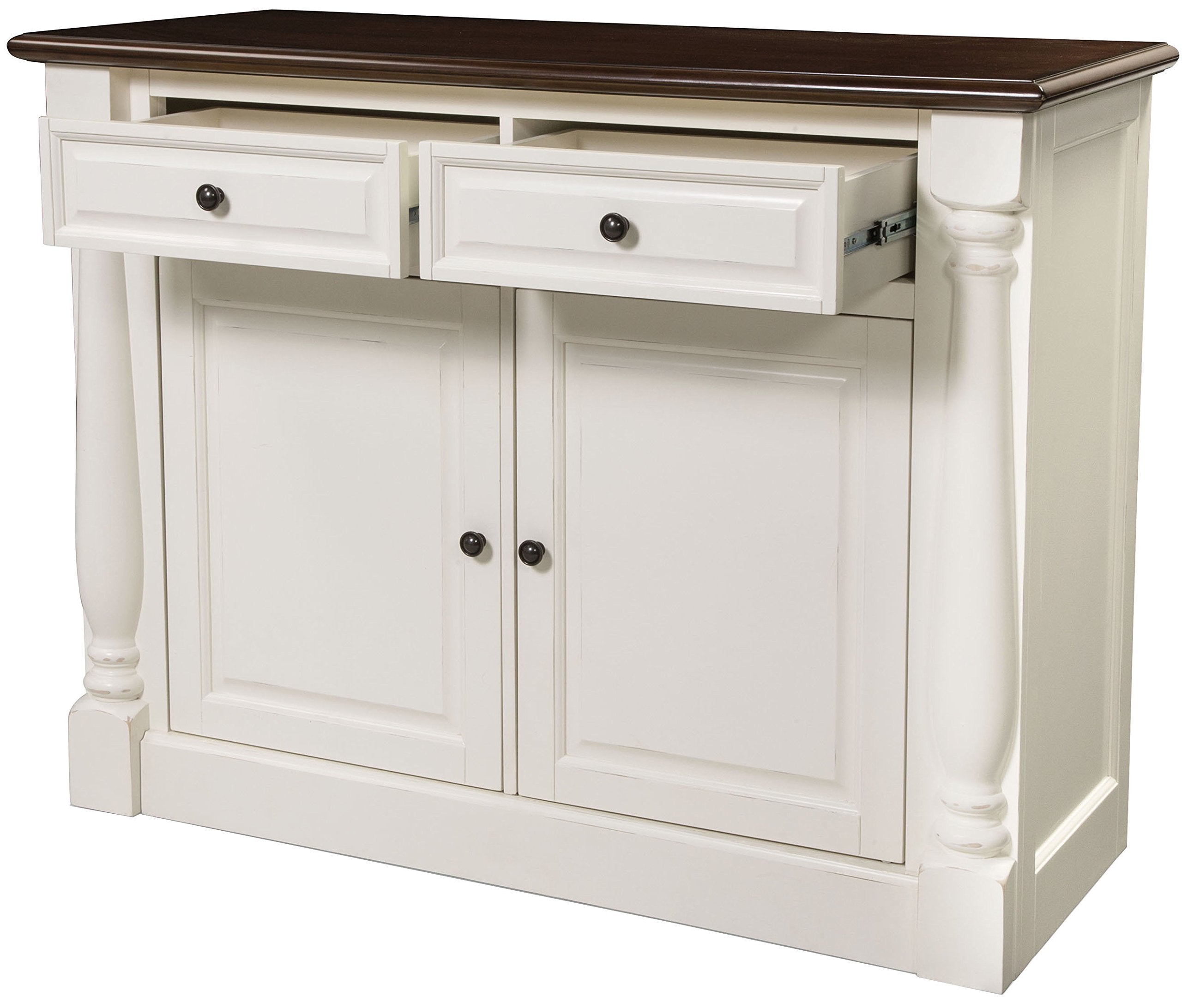 Crosley Furniture Shelby Traditional Sideboard Buffet Cabinet With Storage, White