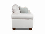 American Furniture Classics Beaujardin Sleeper with Four Throw Pillows Sofas, Soft Washed Cream Tweed