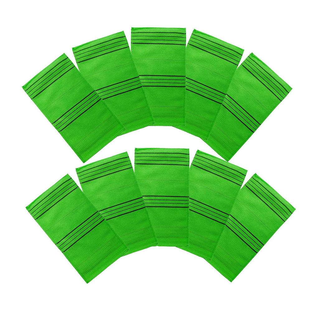 Goldsangsa-Korean Exfoliating Towel Washcloth Mitts (Large 10Pcs)/Korean Italy Towel Skincare Exfoliating Scrub Bath Cloth Remov