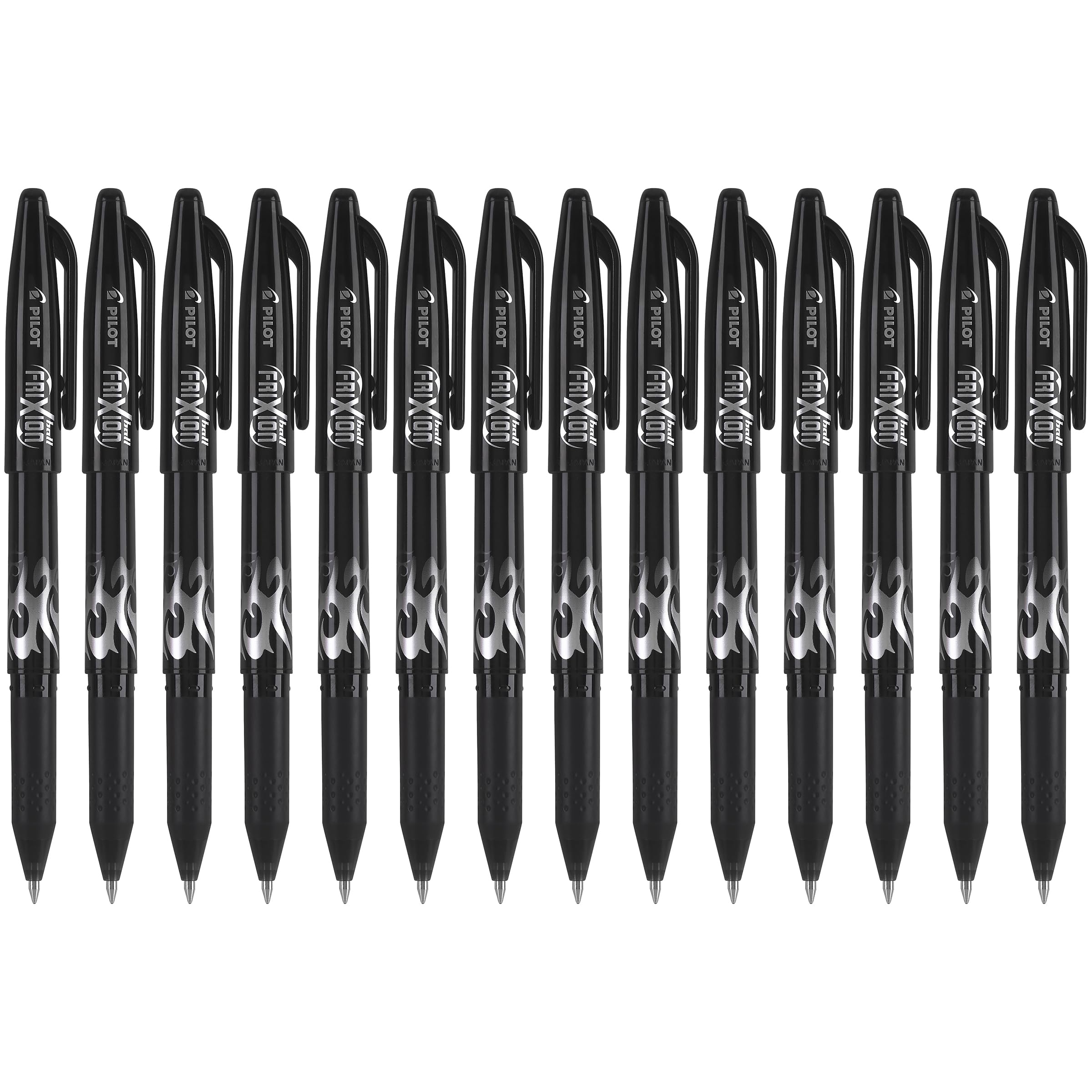 Pilot Frixion Ball Erasable & Refillable Gel Ink Stick Pens, Fine Point, Black Ink, 14-Pack