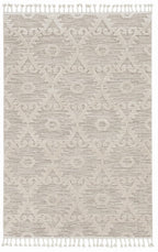 HomeRoots 8' X 11' Ivory Beige Diamond Area Rug