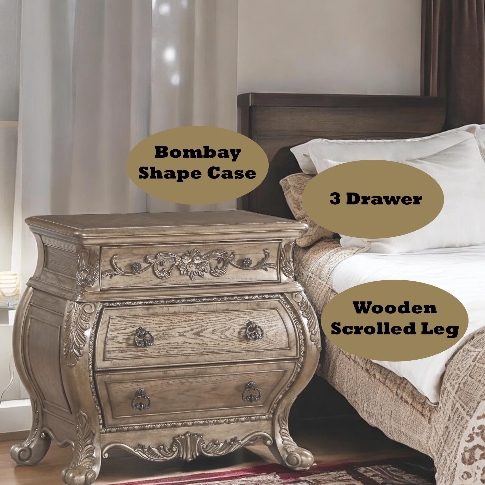 Acme Ragenardus Nightstand - Thumbnail 4