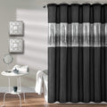 Lush Decor Night Sky Shower Curtain, 72' X 72', Black