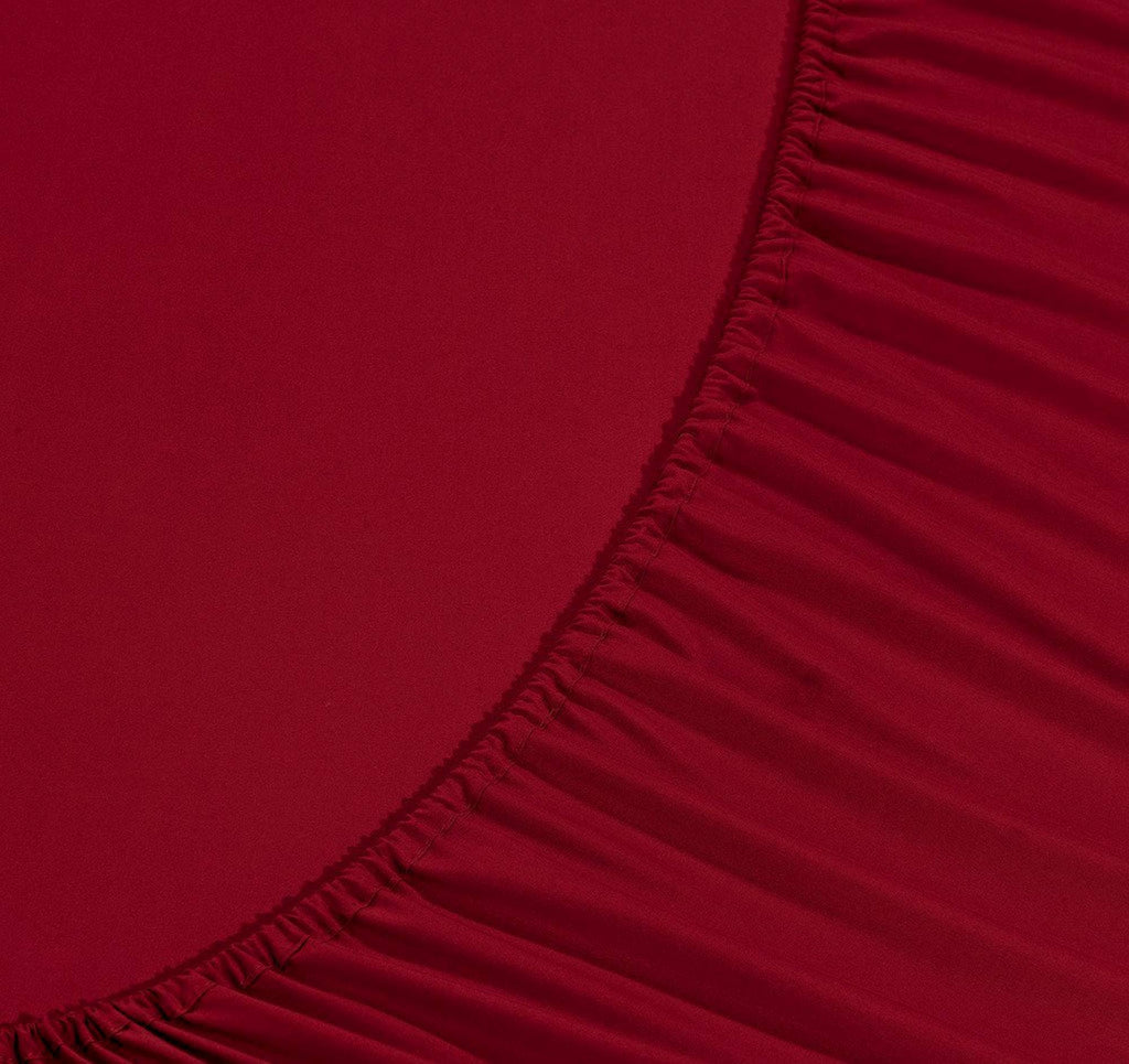 Luxury Fitted Sheet On Amazon Elegant Comfort Wrinkle-Free 1500 Thread Count Egyptian Quality 1-Piece Fitted Sheet, California King Size, Burgundy