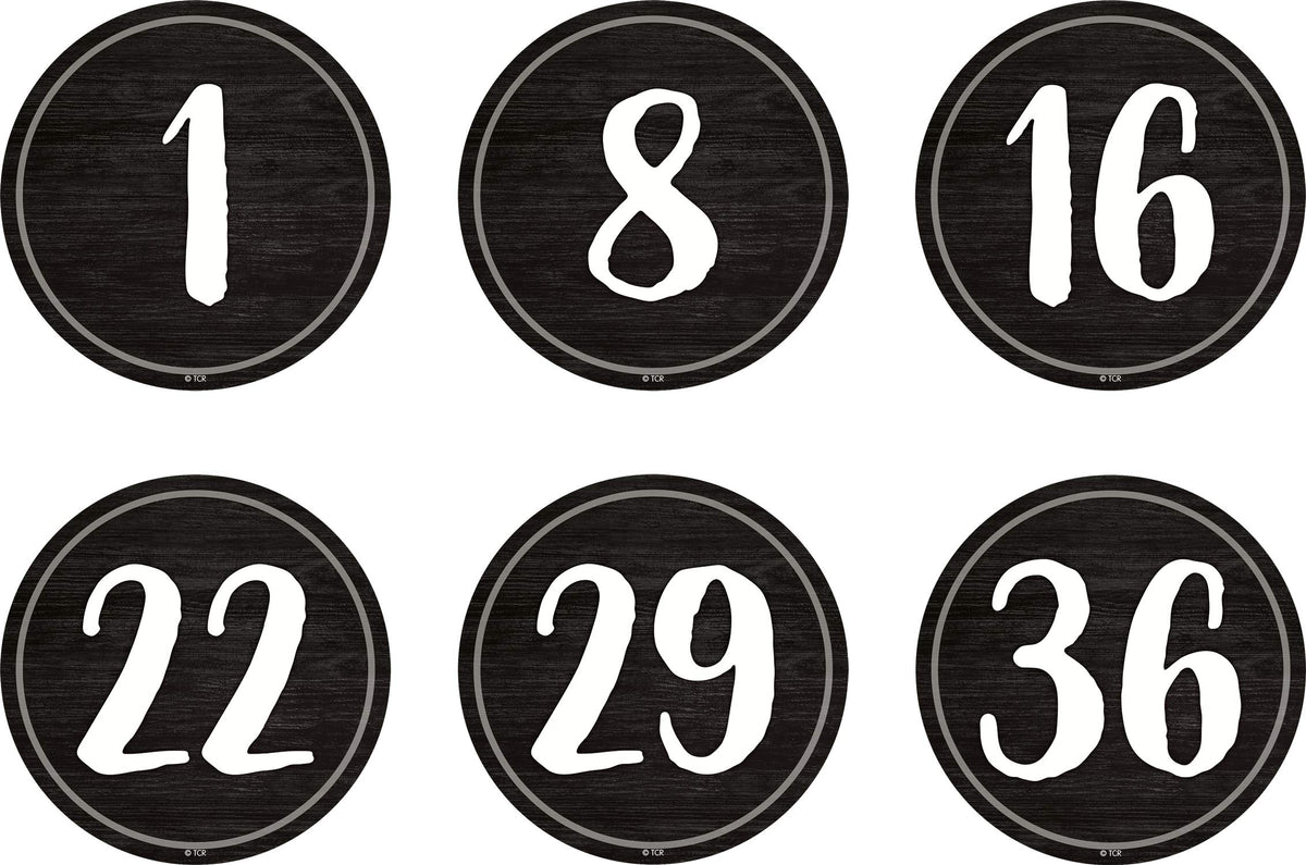 Modern Farmhouse Numbers 1-36 Repositionable Labels - 4'