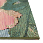 Liora Manne Marina Low Profile Durable Indoor/Outdoor Woven Rug- Tropical Floral Multi 1'11' X 7'6'