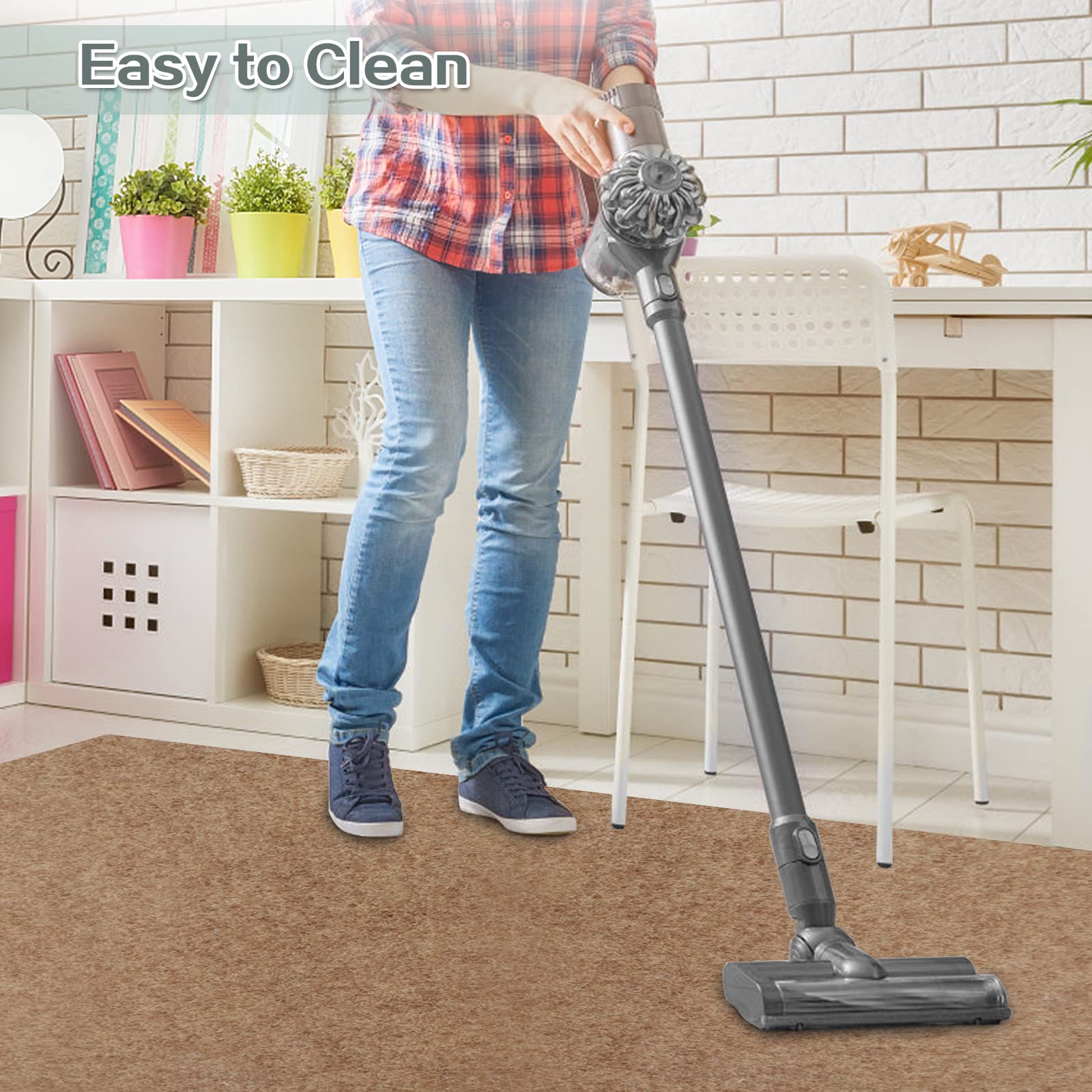 Custom Size Runner Rug 2 Ft X 27 Ft, Zgr 2-82Ft Carpet Runners Hallway Entryway Kitchen Garage Laundry Room Area Rugs With Non-S