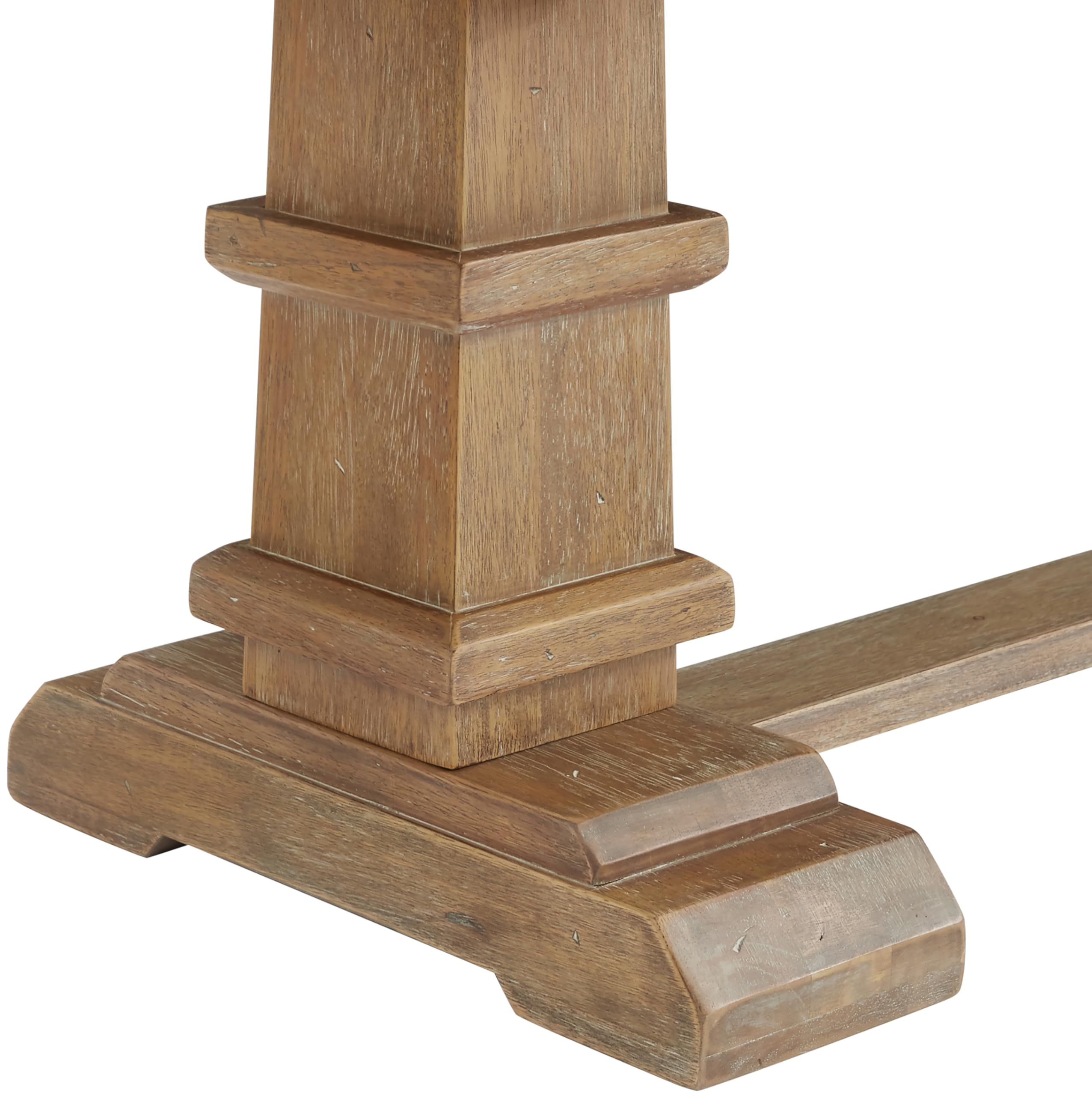 Crosley Furniture Joanna Wood Dining Bench for Entryway or Mudroom, Rustic Brown