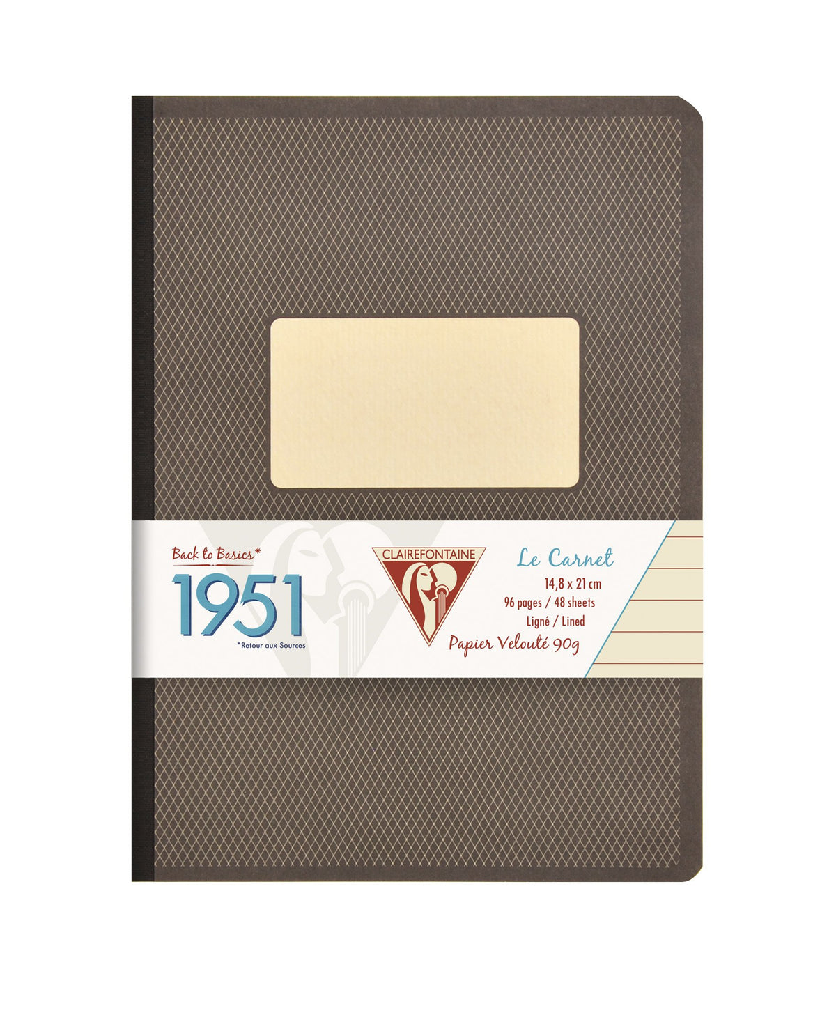 Clairefontaine 195146 C 1951 A5 Lined Notebook, 96 Sheets, Assorted