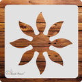Kachi Pencil Lily Flower Stencils for Art, Craft and Painting, Size 6 x 6 inch Reusable Stencil for Painting, Fabric, Glass, Wal