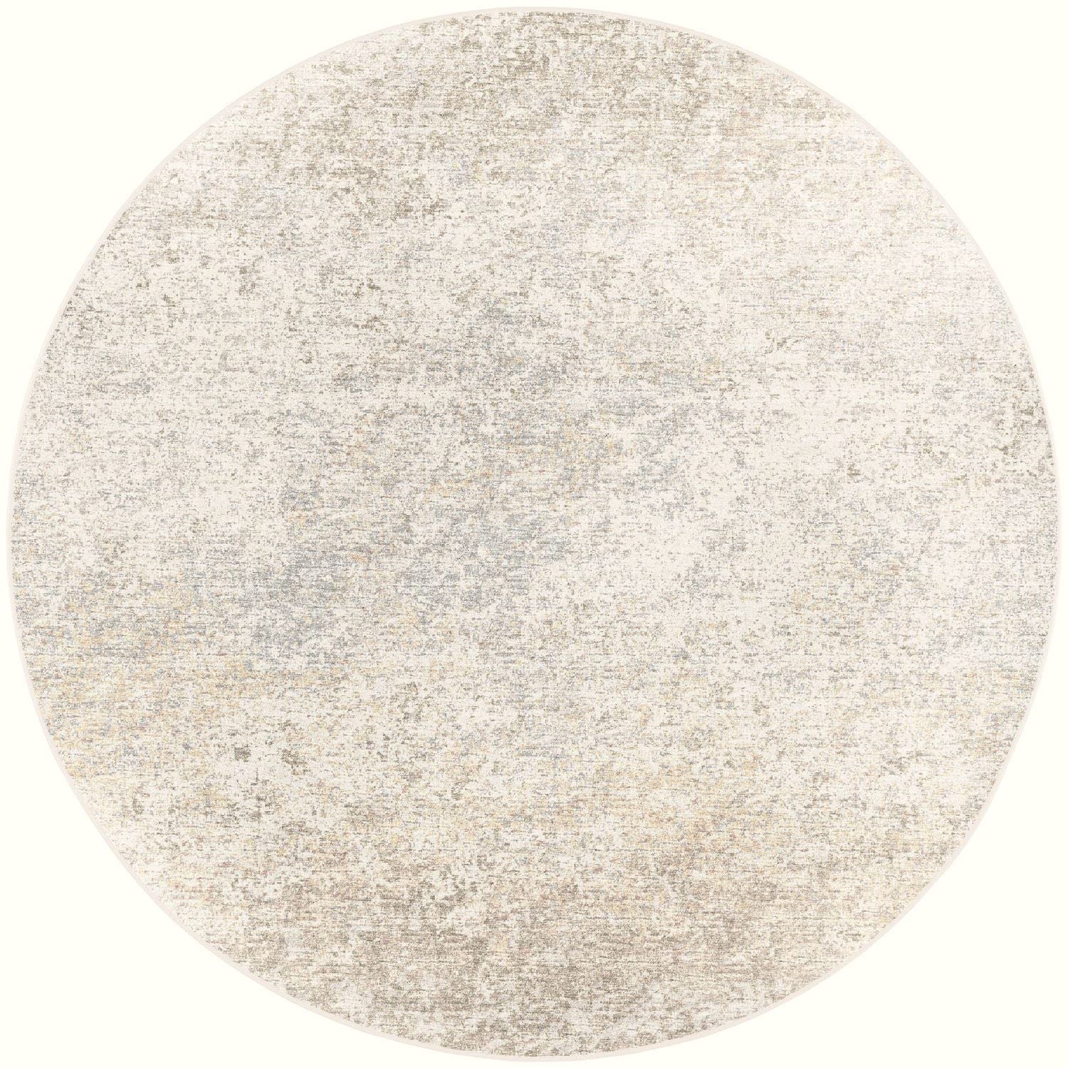 Winslow Wl3 Beige Transitional Rug Round 4' X 4'