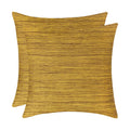 The White Petals Mustard Yellow Cushion Covers For Sofa, Couch & Bed (16X16 Inch, Pack Of 2)
