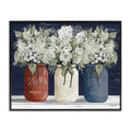 Stupell Industries Americana Floral Bouquets Rustic Flowers Country Pride Framed Giclee Art Design by Cindy Jacobs, 24 x 30, Bla