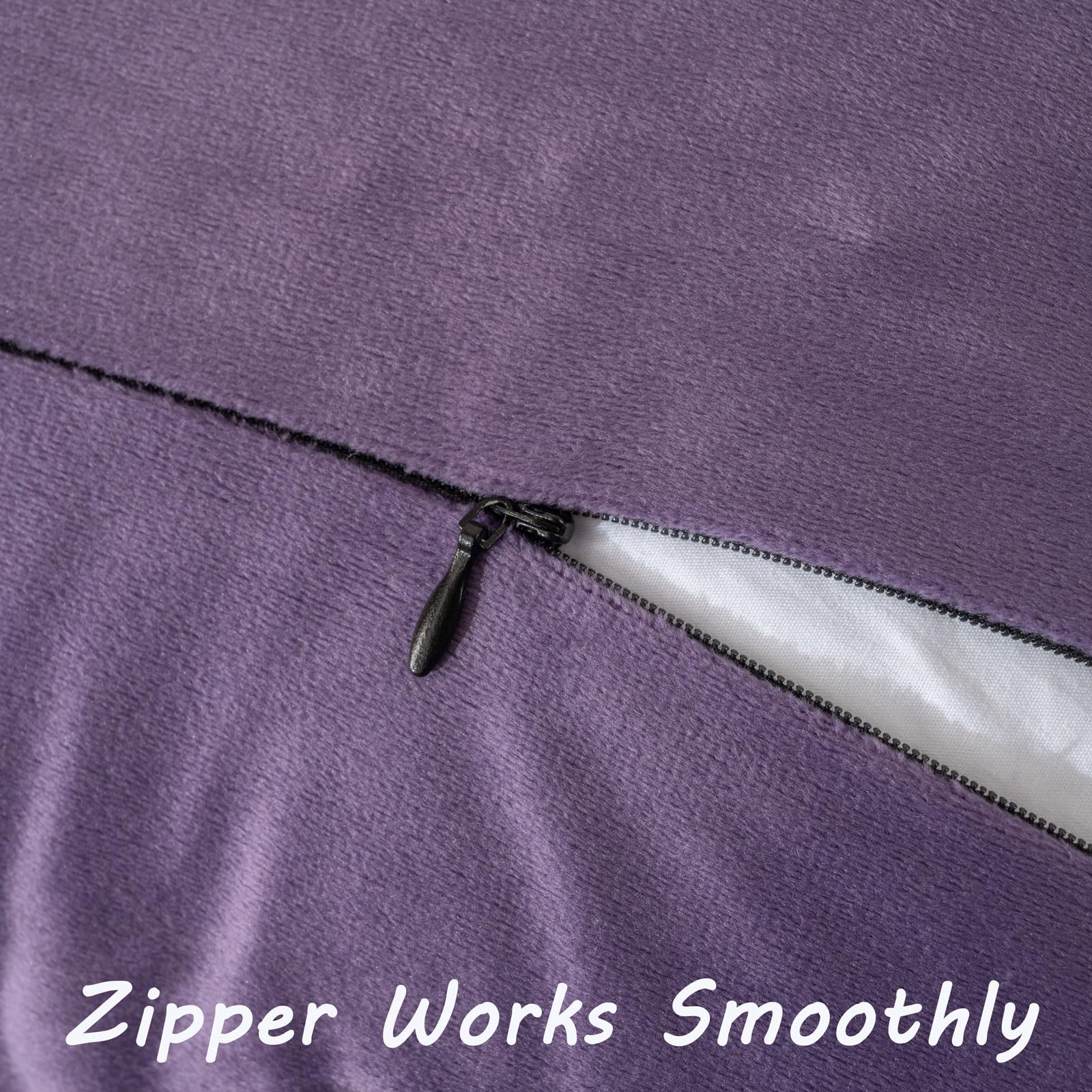 Futei Eggplant Purple Boho Throw Pillow Covers With Tassels 16X16 Inch Set Of 2,Soft Velvet Decorative Cushion Case,Home Decor F