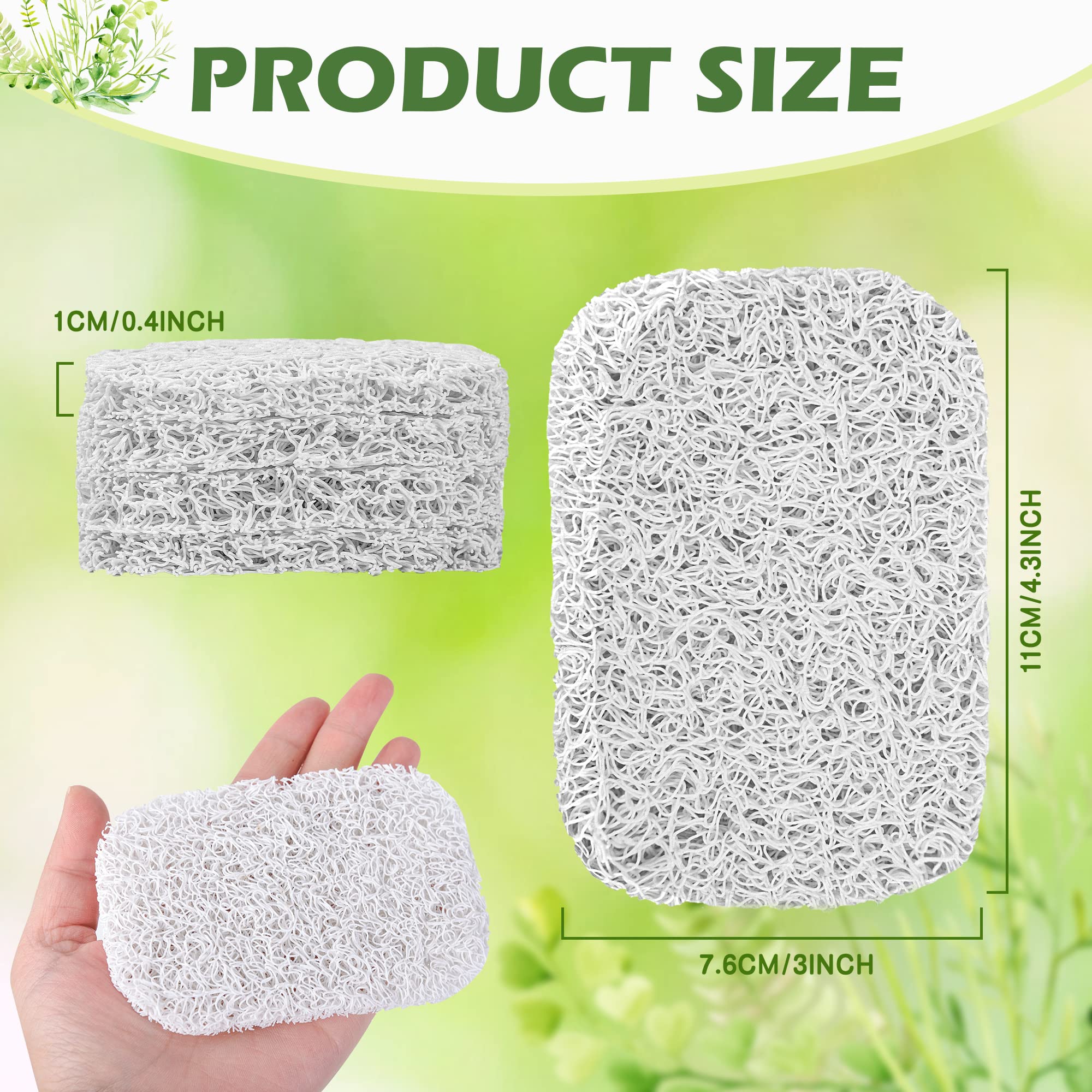 Jephen 4Pcs Soap Lifting Pads For Soap Dish,Bars Soap Holder For Shower Kitchen Bathroom Travel Hotel Cleaning Supplies