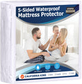 Utopia Bedding Waterproof 5-Sided Mattress Protector California King Size, Premium Breathable Mattress Cover, Fitted Style With
