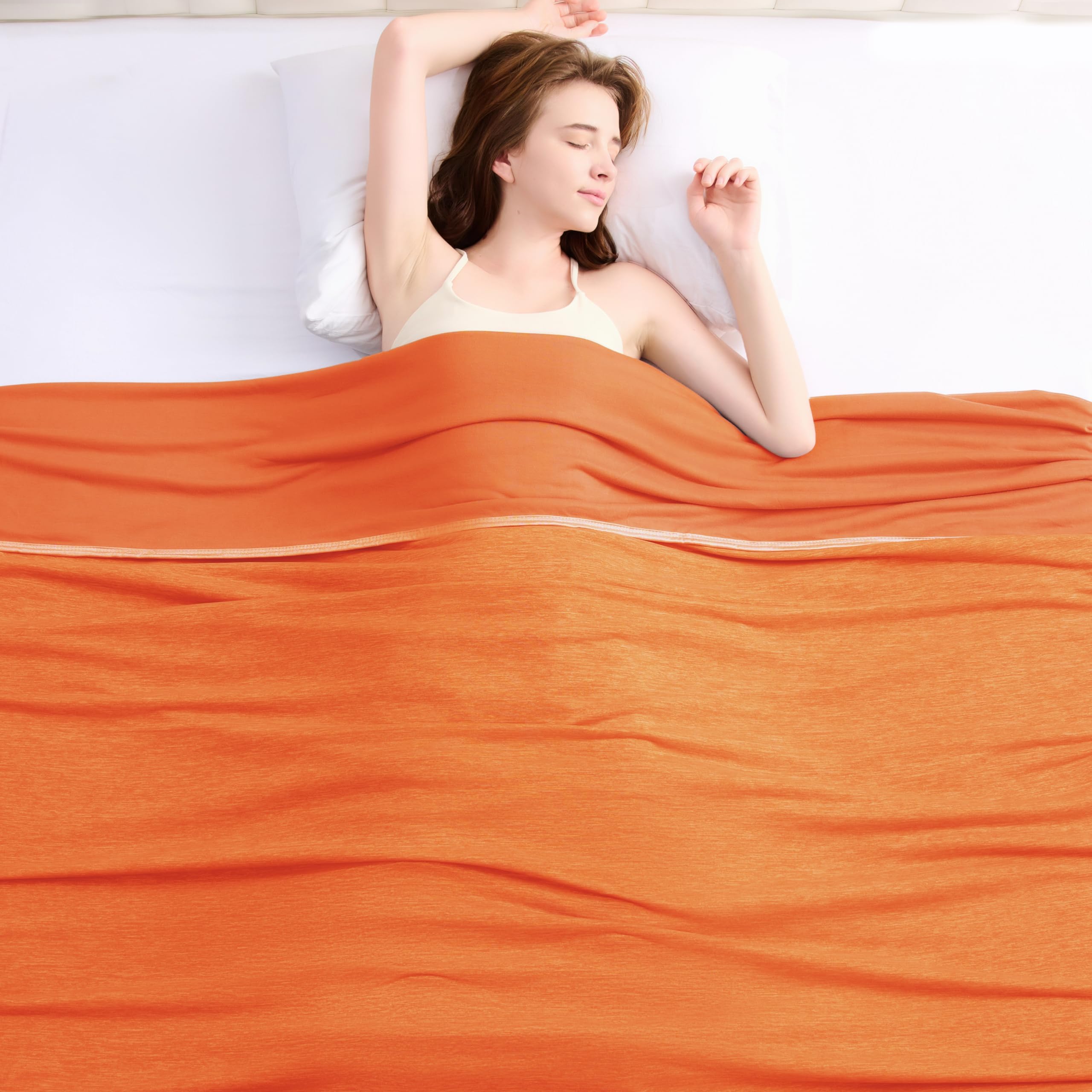 Topcee Cooling Blanket for Night Sweats Absorbs Heat to Keep Adults, Children Cool on Warm Nights, Q-Max 0.5 Cooling Blankets fo