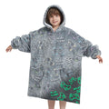 Fiosnow Glow In The Dark Game Controller Blanket Hoodies For Kids 6-13Yr Oversize Wearable Blanket Hoodies For Boys Girls Teens