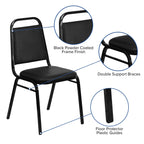 Flash Furniture 5-Piece 36" Square Laminate Dining Table/Chairs Set, Restaurant Dining Set with Table, X-Base, and 4 Trapezoidal Back Chairs, Black