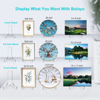Boloyo 60-Degree Angle Acrylic Plate Display Stand , 6 Inch 5Pc Clear Acrylic Display Holder Easel Base For Home Office Kitchen