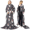 Pavilia Fleece Blanket With Sleeves For Women Men Adults, Wearable Blanket Warm Soft Plush, Snuggle Pocket Sleeved Tv Throw Wrap
