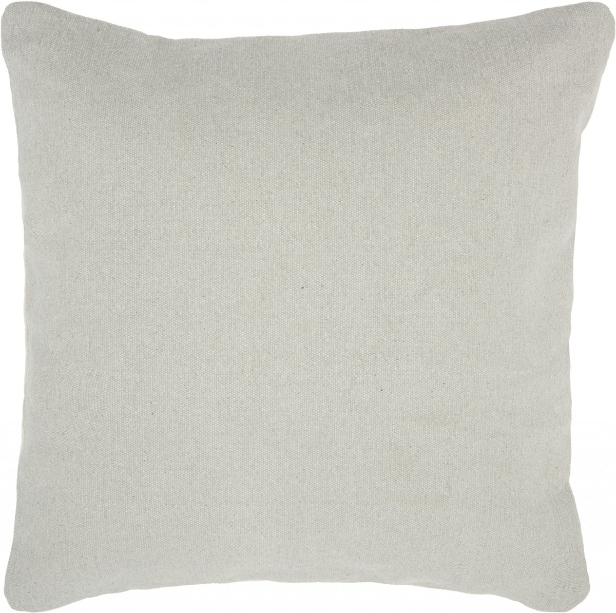 HomeRoots 100% Cotton Solid Sand Distressed Throw Pillow