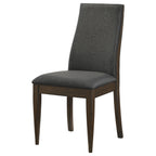 Coaster Home Furnishings Wes Upholstered Side Chair (Set of 2) Grey and Dark Walnut