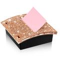 Eersida Rhinestone Self Stick Note Pad Holders 4 X 4 Inches Memo Sticky Dispenser Note Holder Sticky Dispenser For Office Home D
