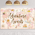 Travel Themed Party Decorations Supplies Adventure Awaits Bon Voyage Backdrop Adventure Map Backdrop for Graduation Birthday Par