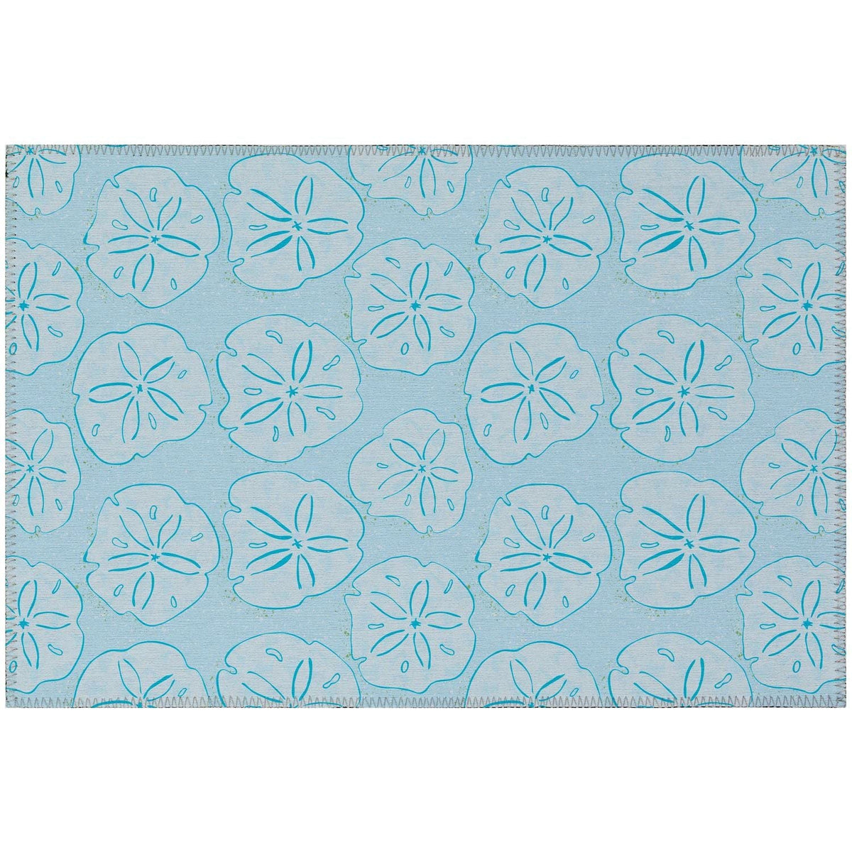 Seabreeze Sz10 Blue Coastal Rug Rectangle 9' X 12'