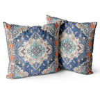 Snycler Boho Throw Pillow Covers 20X20 Inch Set Of 2 Boho Rug Carpet Double Sided Pattern Cotton Soft Pillow Case Cushion Cover