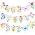 Wildflower Party Banners 2PCS Wildflower Birthday Party Supplies Spring Floral Party Decorations Wildflowers Themed Cutout Banne