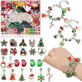 Advent Calendar 2024 Girls, DIY Jewelry Charm Bracelet Making Kit Beads, 24 Days Christmas Countdown Calendar, Stocking Stuffer 