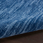 Nourison Essentials Indoor/Outdoor Navy Blue 6' X 9'Oval Area Rug, Easy Cleaning, Non Shedding, Bed Room, Living Room, Dining Room, Backyard, Deck, Patio (6X9 Oval)