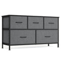 SONGMICS BELLAH Collection - Dresser for Bedroom, Chest of Drawers, Storage Organizer Unit, Closet, Entryway, Steel, 5 Drawers, 