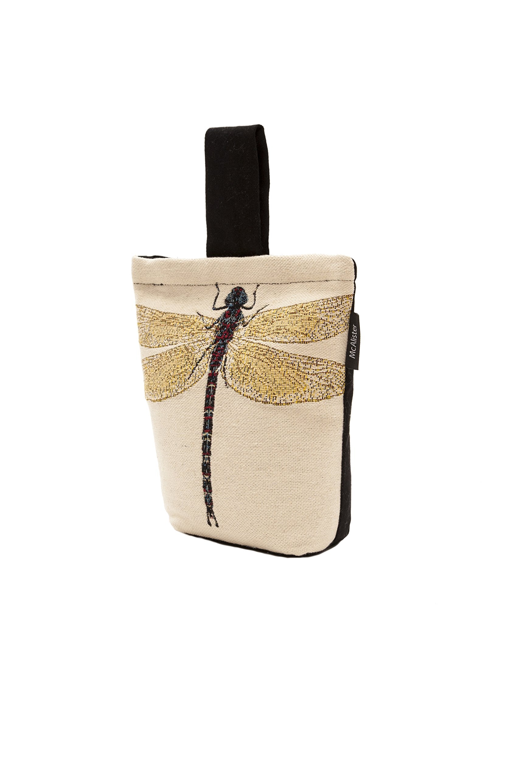 Mcalister Textiles Bugs Life Unfilled Fabric Doorstop - Dragonfly Tapestry Decorative Door Stopper For All Doors & Windows 8 X 7