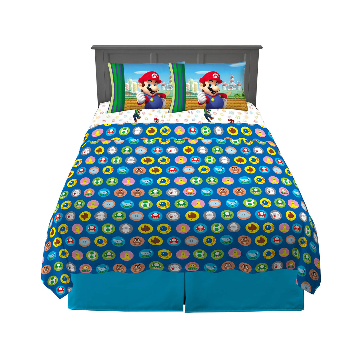 Franco Kids Bedding Super Soft Microfiber Sheet Set, Full, Mario